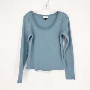 Universal Thread Long Sleeve Rib Top Size Large